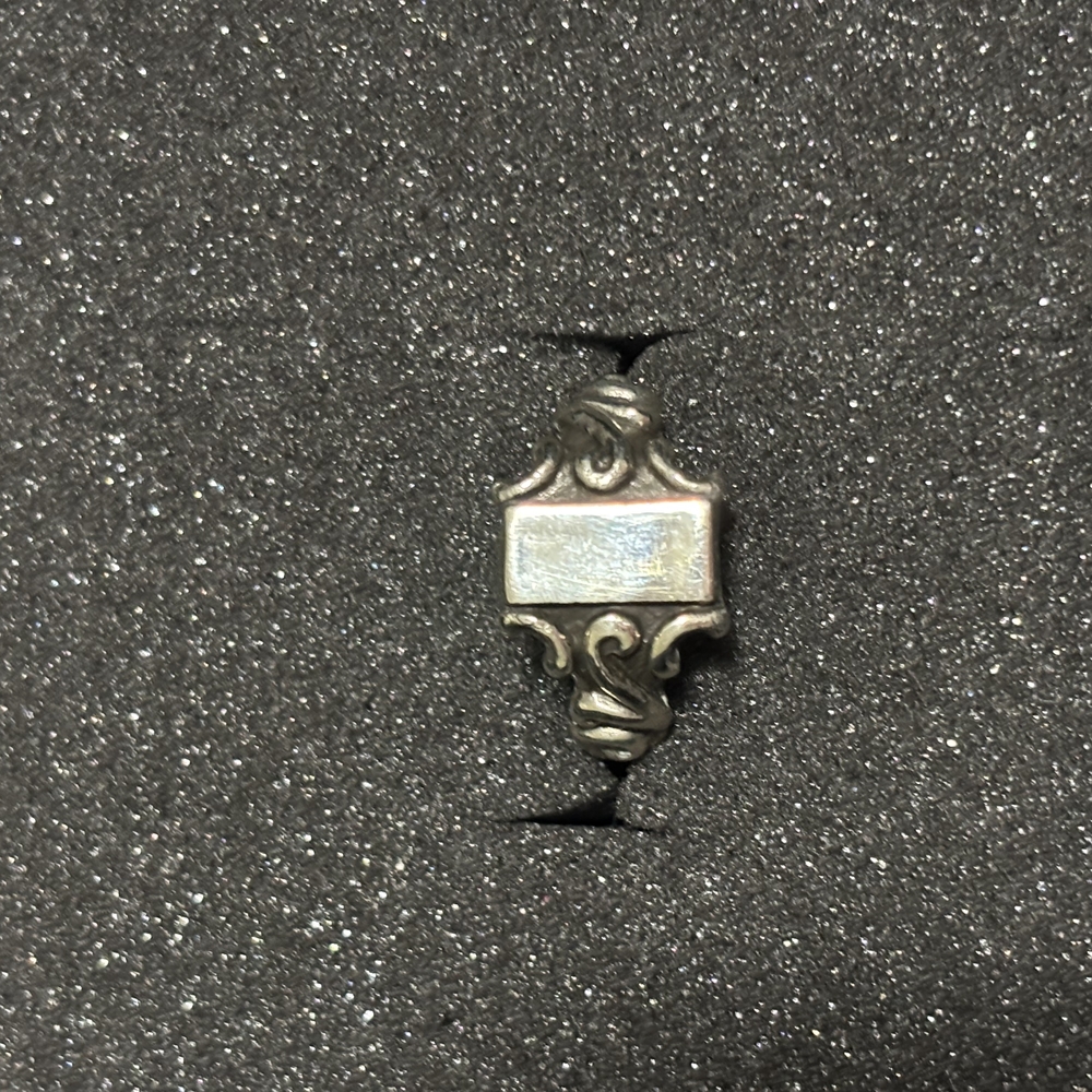 White Brass Size 9 Ring